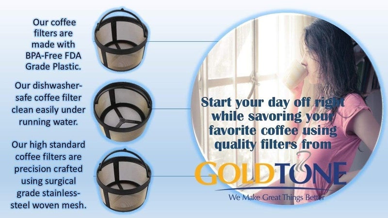 GoldTone Reusable 4 Cup Basket Mr. Coffee Replacement with Mesh Bottom - Permanent coffee filter for Mr. Coffee Maker and Brewer - Image 3